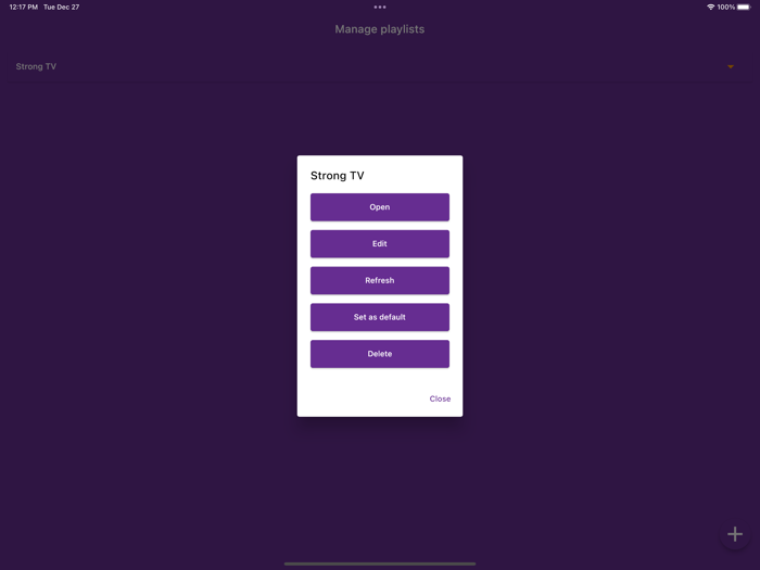 Playlist editor and IPTV Player