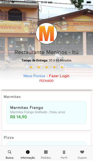 Restaurante Meninos Screenshot