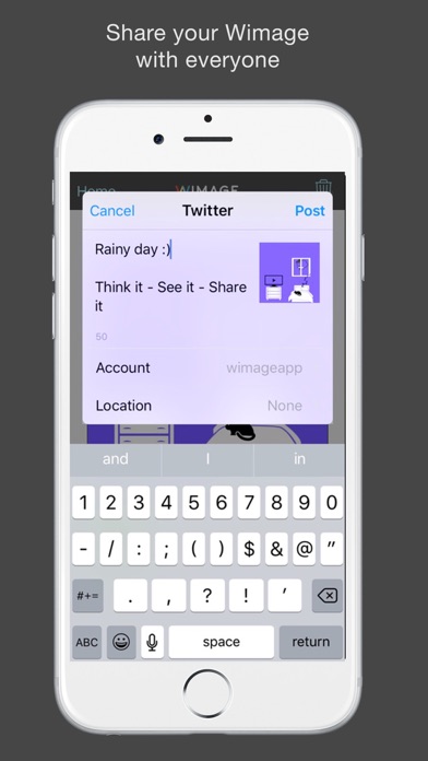 Wimage iPhone screenshot 1 - Entertainment app