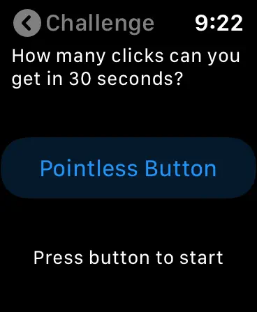 Screenshot #3 pour Pointless Button for Watch