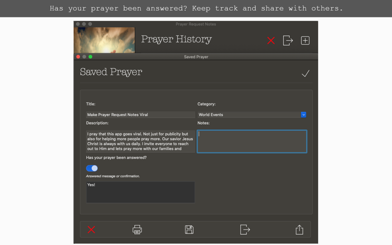 Prayer Request Notes screenshot 4