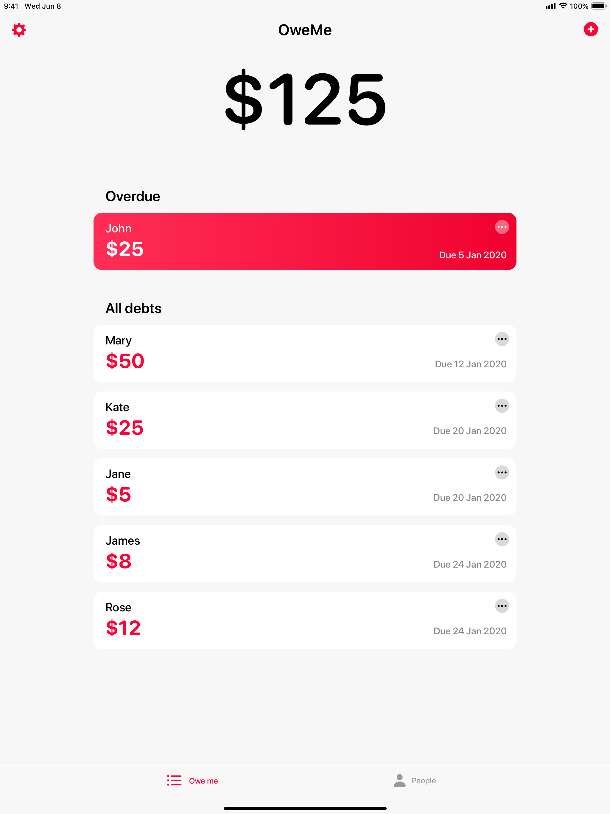OweMe - Debt Tracker