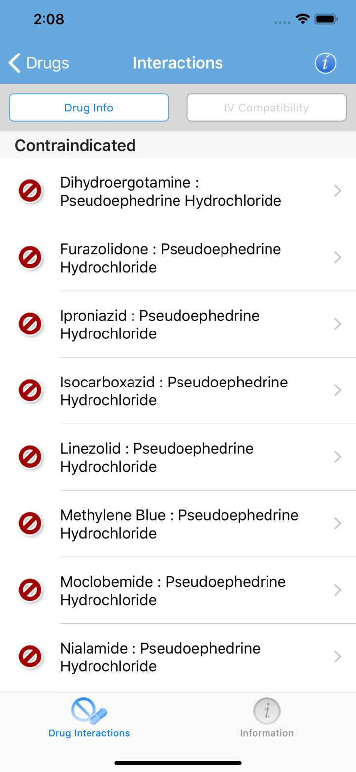 Micromedex Drug Interactions screenshot 3
