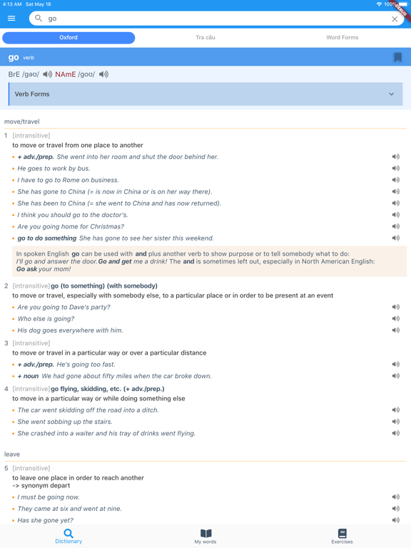 EduX Dictionary iPad screenshot