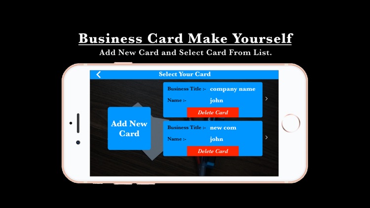 Business Card Make Yourself