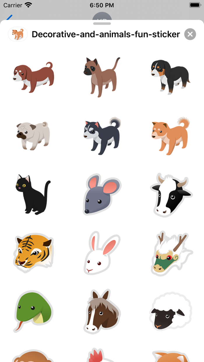 装饰和动物贴纸的乐趣