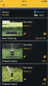 Melnor BT screenshot