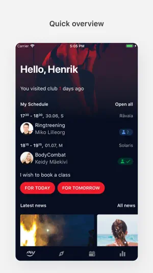 MyFitness.app screenshot 1