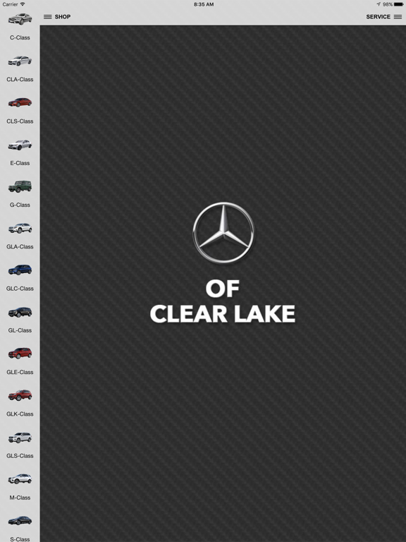 Mercedes-Benz of Clear Lake iPad screenshot 1 - Shopping app