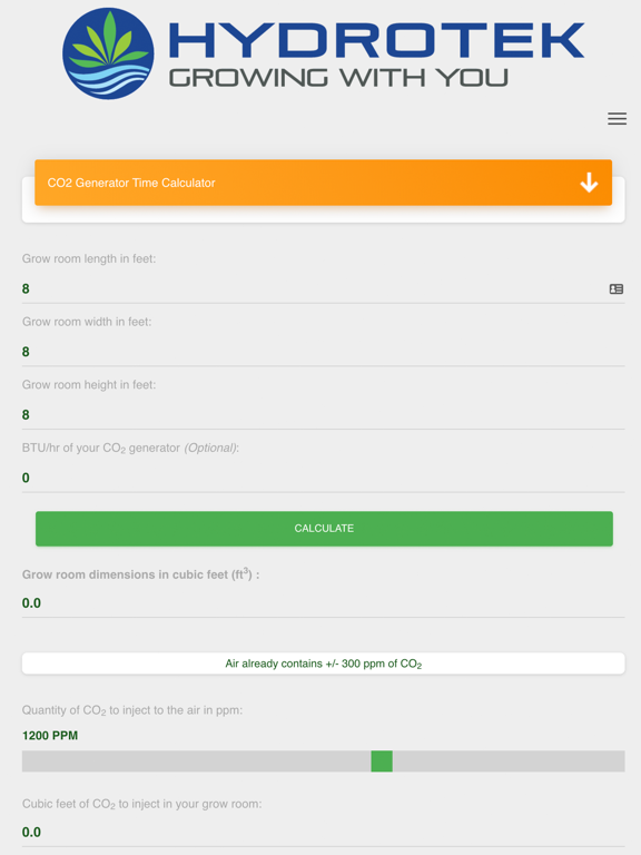 Screenshot #4 pour Hydrotek's Growing Calculators