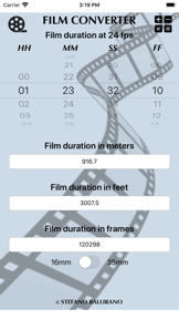 Cine Calculator screenshot