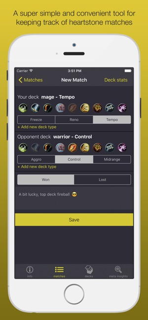 Trackstone - Deck tracker im App Store