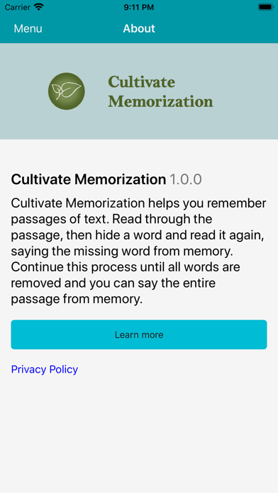 Screenshot #1 pour Cultivate Memorization
