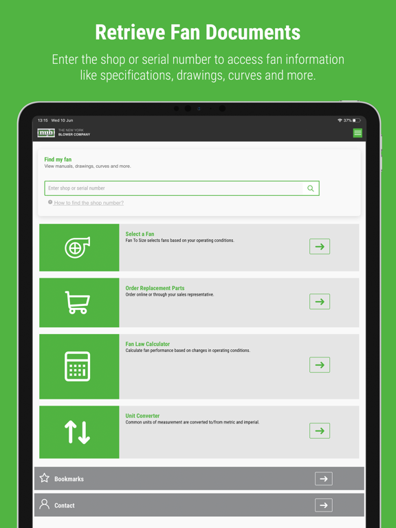 New York Blower iPad screenshot 1 - Business app