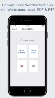 wpd converter -for wordperfect iphone capturas de pantalla 1