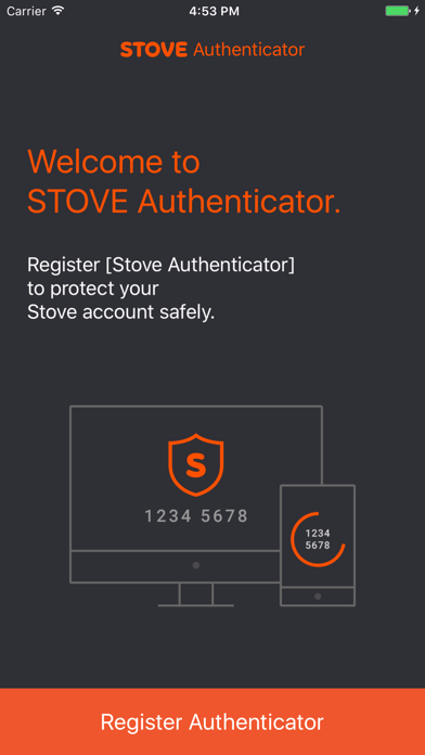 STOVE Authenticator Screenshot