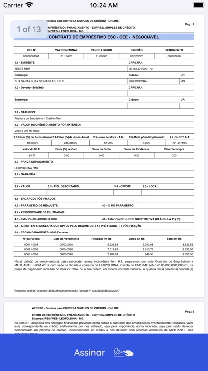 Assinatura Digital RBMWEB