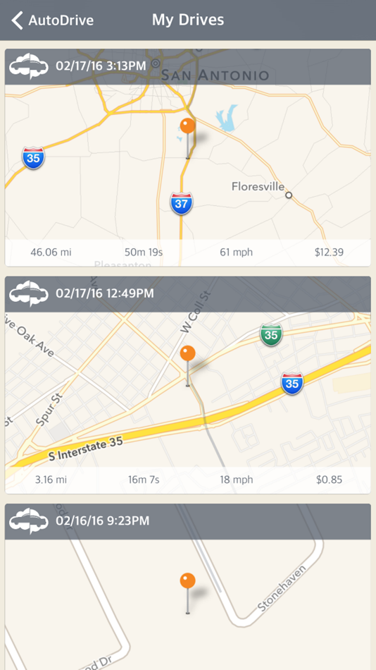 #2. AutoDrive — Drive Tracking (iOS) 由: Wrights Creative Services, L.L.C.