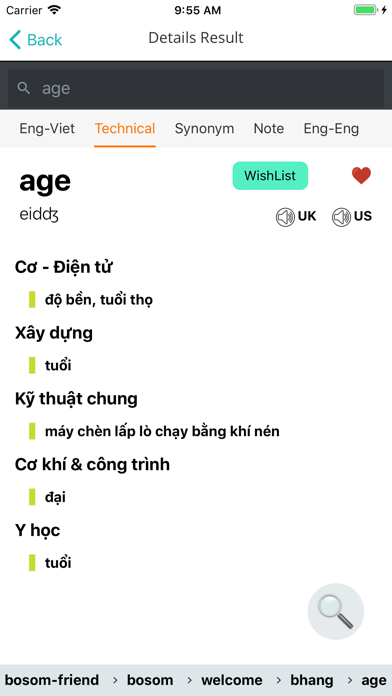 Từ điển Anh Việt  V-Dictionary screenshot 3