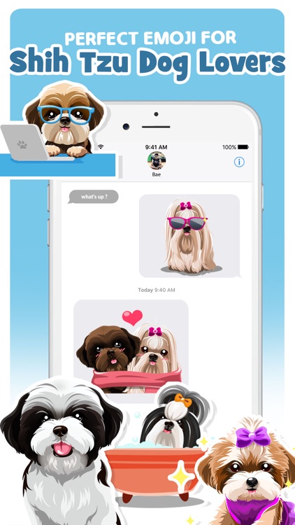 Shih Tzu Dog Emojis Stickers