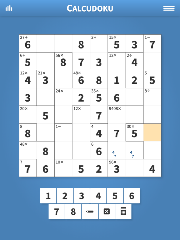 Screenshot #4 pour Calcudoku · Puzzles