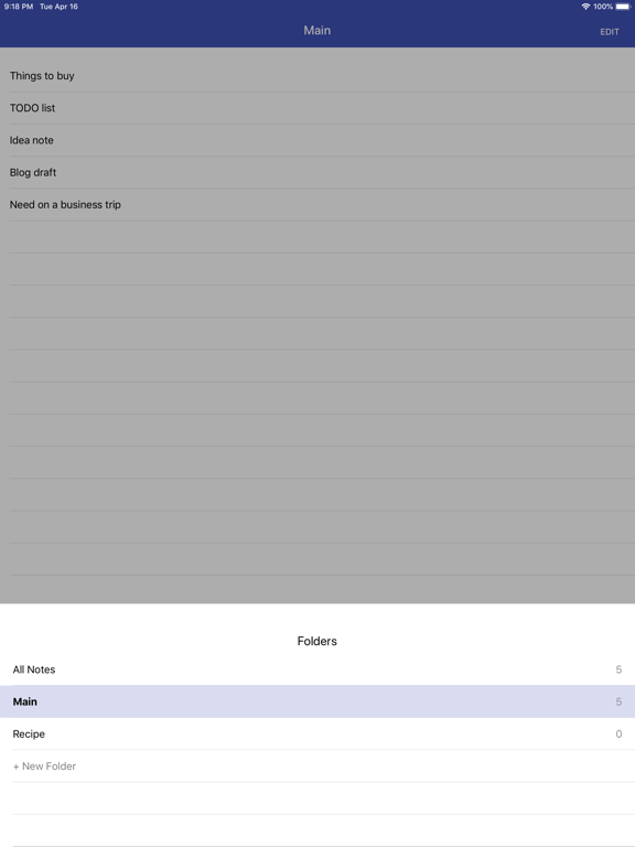 Notepad - Qooki - simple notes iPad screenshot 5 - Business app