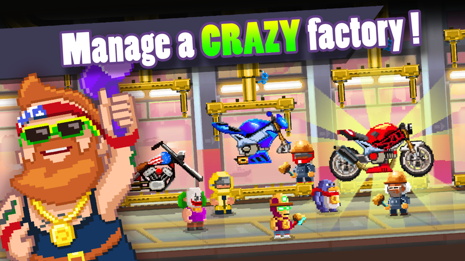 #1. Motor World: Bike Factory (iOS) 由: Oh BiBi