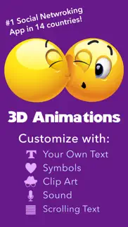 3d animations + emoji icons iphone screenshot 1