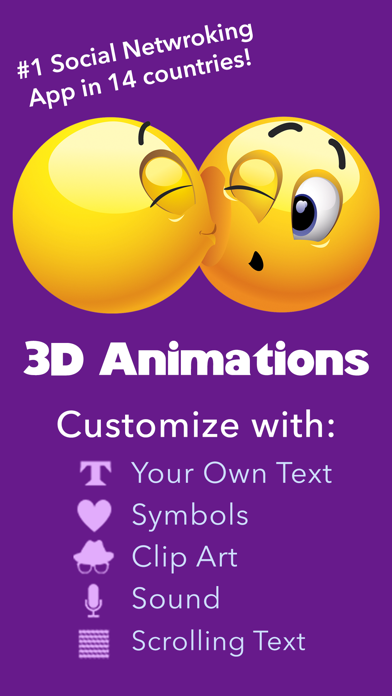 3D Animations + Emoji Iconsのおすすめ画像1