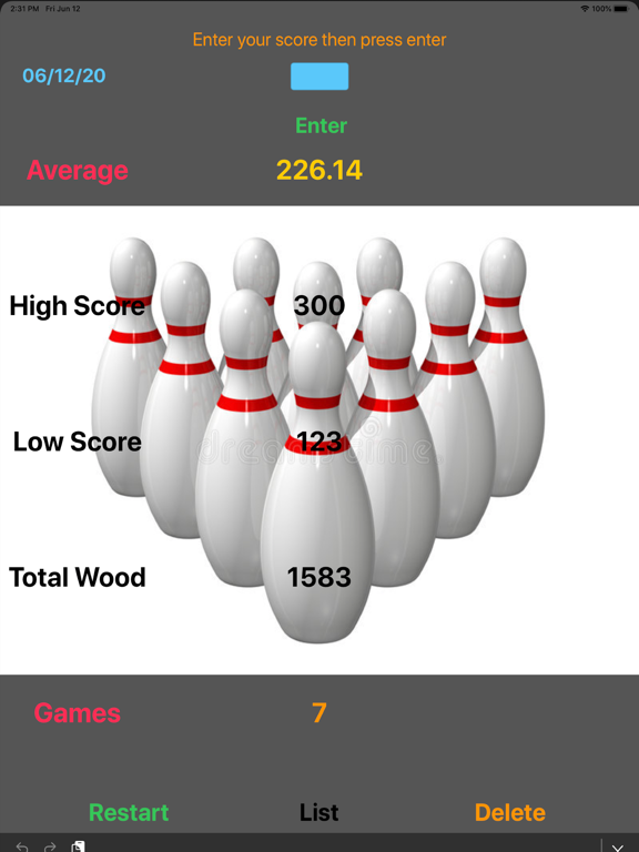 Screenshot #4 pour Bowl Stats