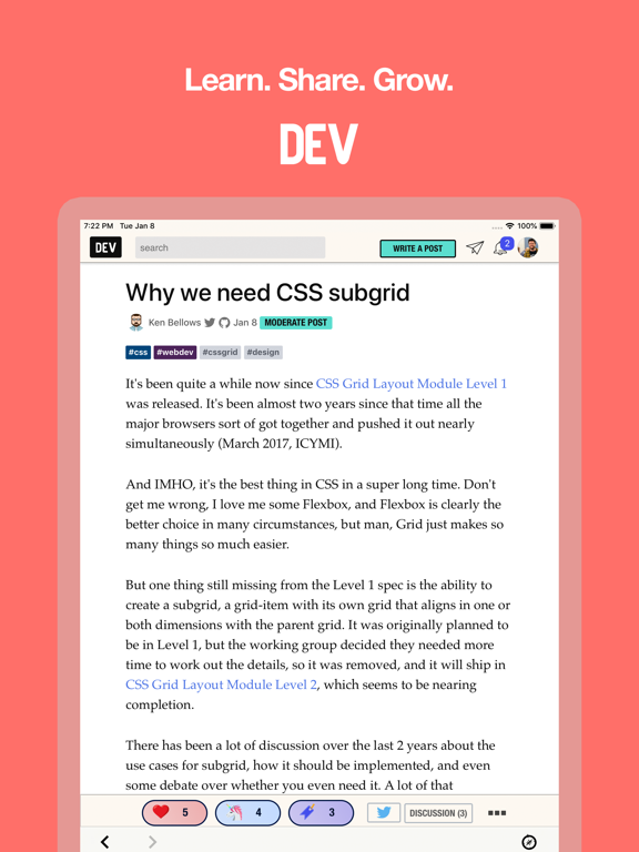 Screenshot #6 pour DEV Community