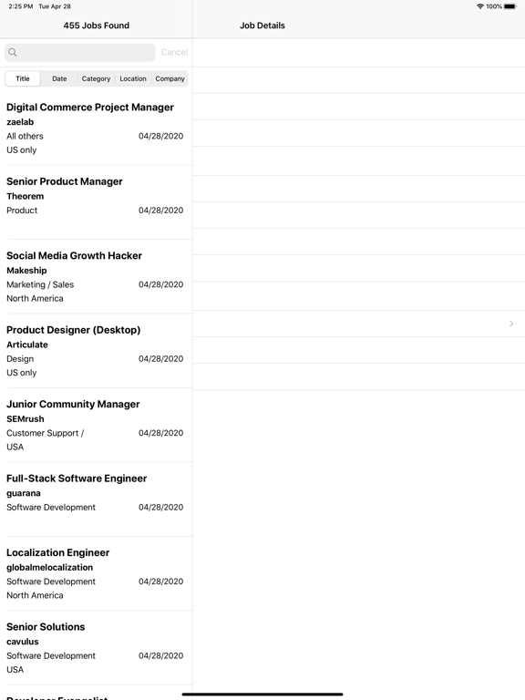 Screenshot #4 pour Remotive Jobs