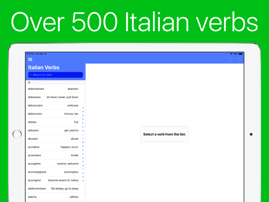 Italian Verb Conjugator iPad screenshot 6 - Education app