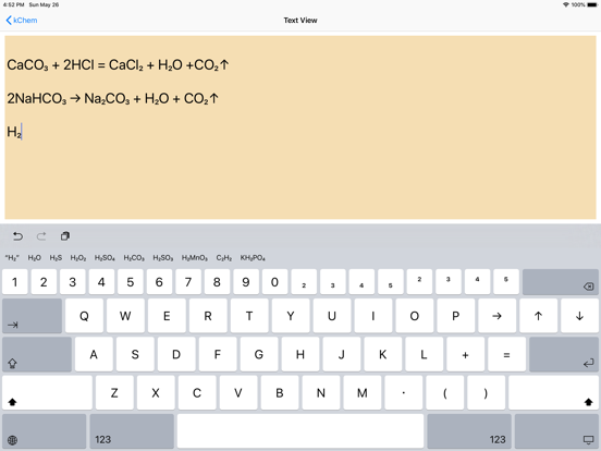 Screenshot #4 pour kChem - Chemistry Keyboard