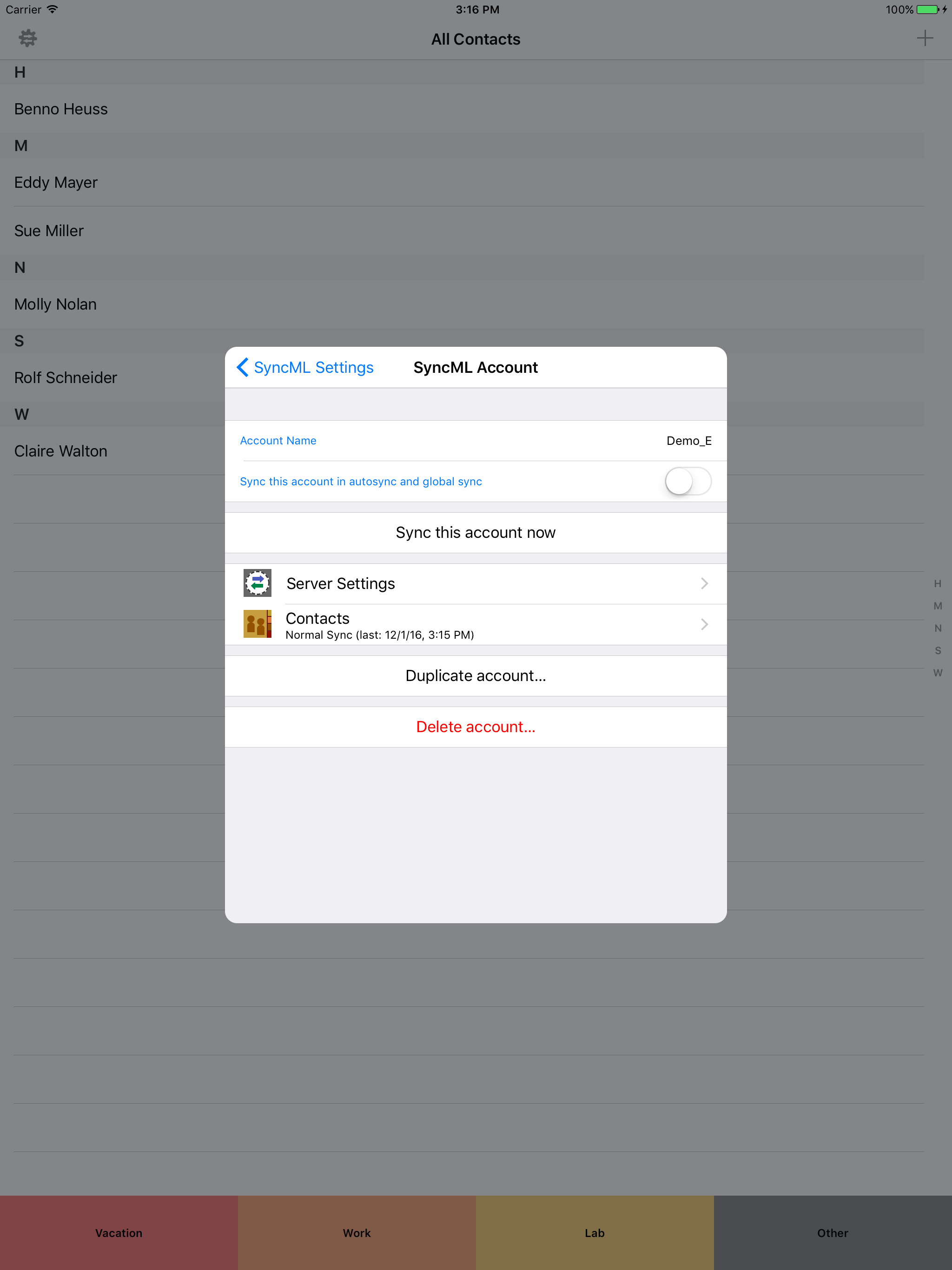 SyncML LITE 4 screenshot 4