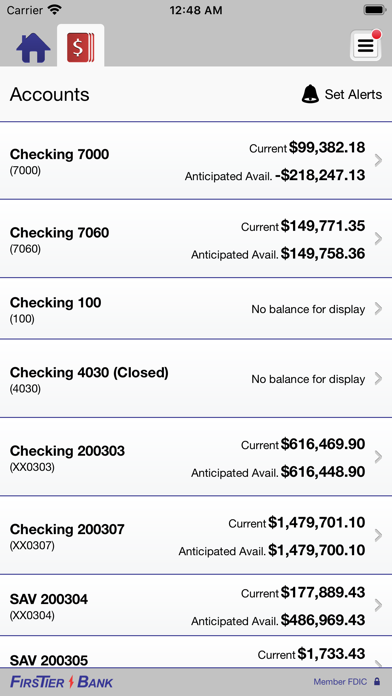 FirsTier Bank Biz Screenshot