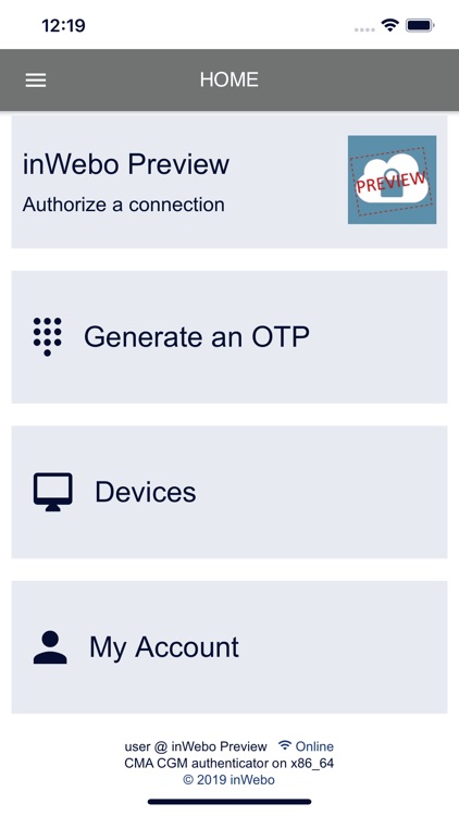 CMA CGM Authenticator