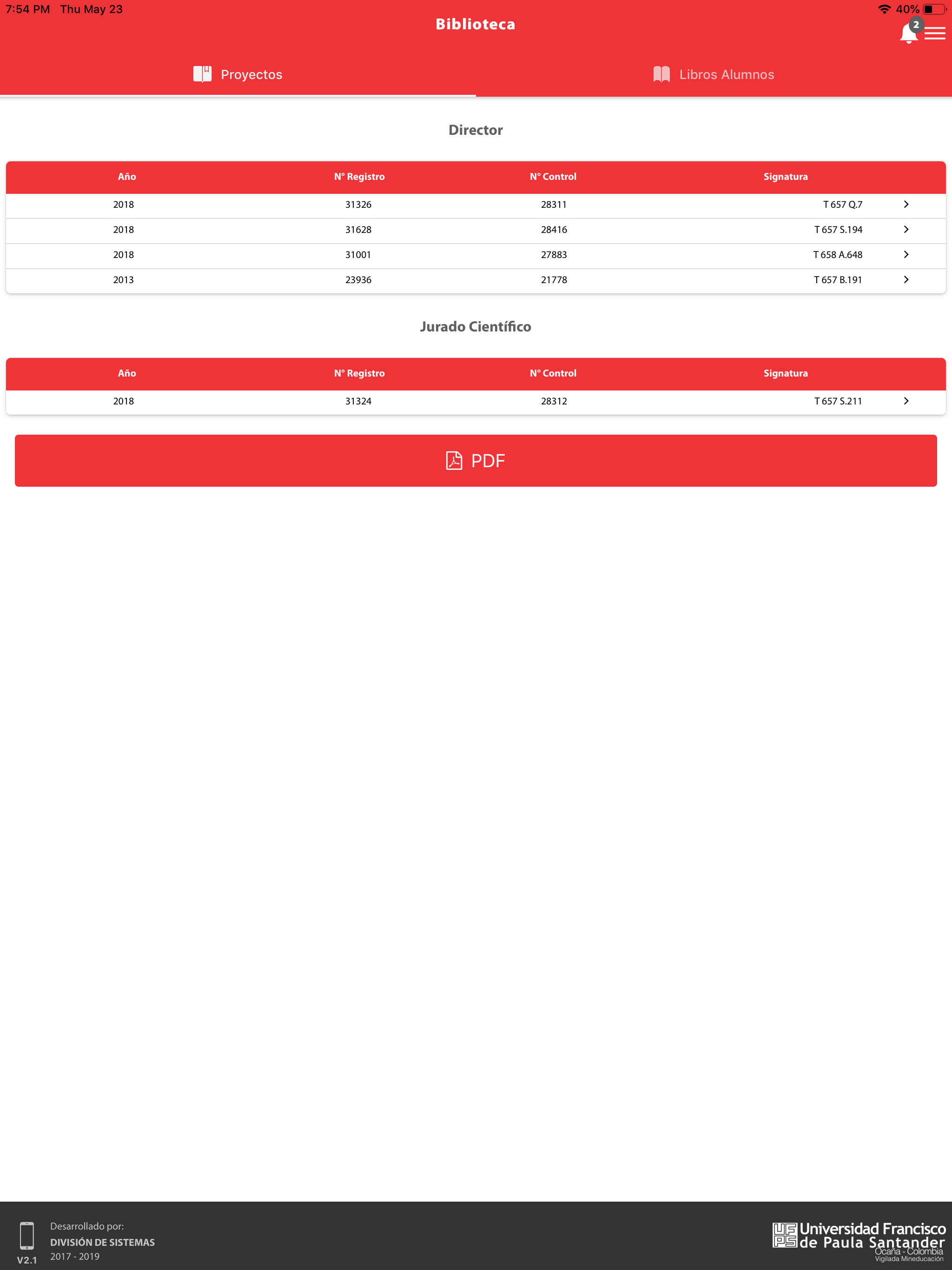 SIA UFPSOcaña screenshot 18