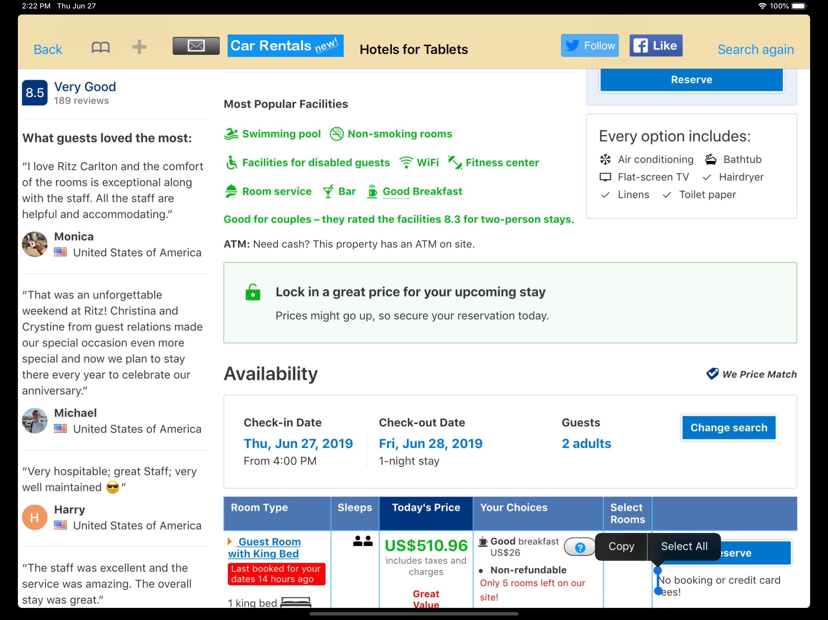 Hotels for Tablets screenshot 13