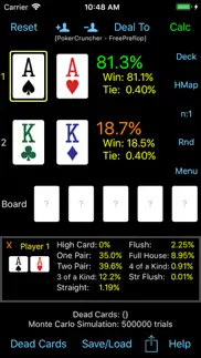 pokercruncher - preflop - odds iphone screenshot 1