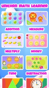Baby Unicorn Girl Math Games screenshot