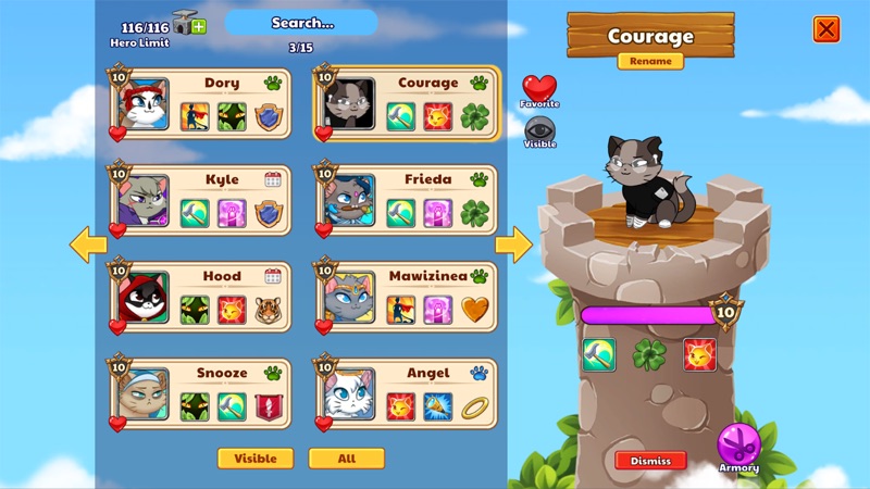 Castle Cats - Idle Hero RPG screenshot 6