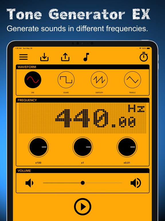 Screenshot #4 pour Tone Generator EX