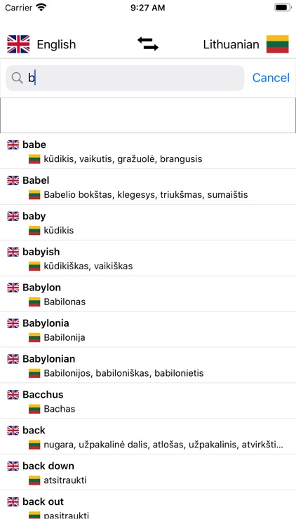Lithuanian-English Dictionary screenshot-4