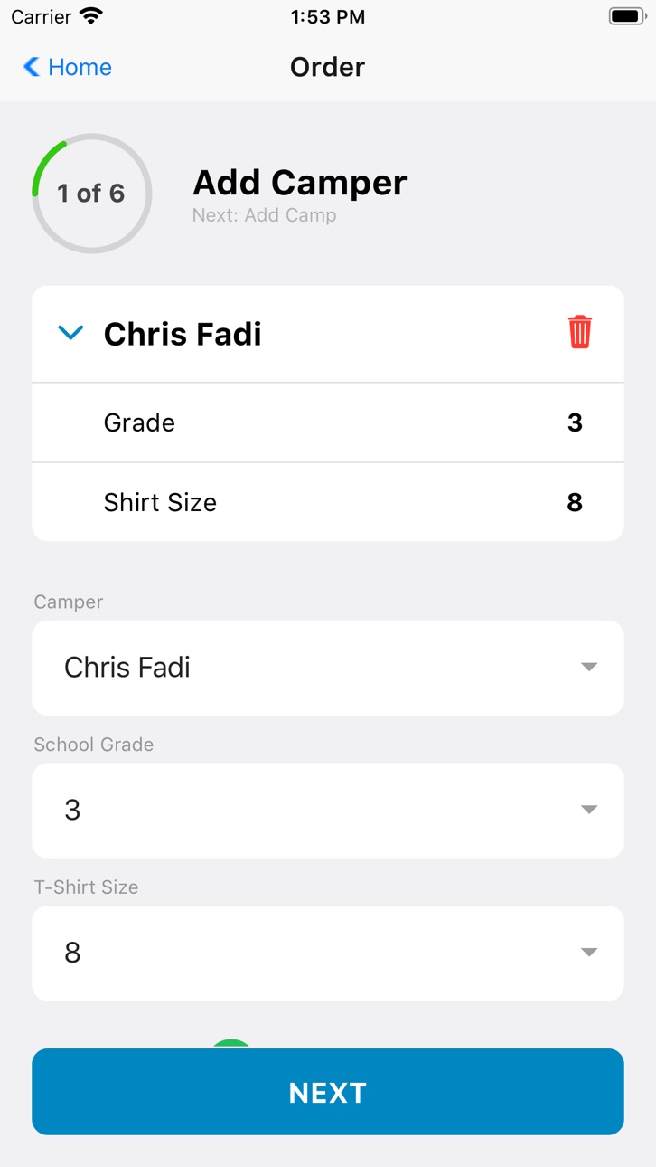 iPhone screenshot