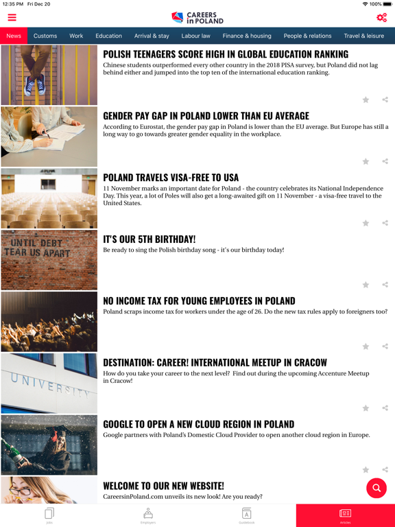 Careers in Poland iPad screenshot 6 - Business app