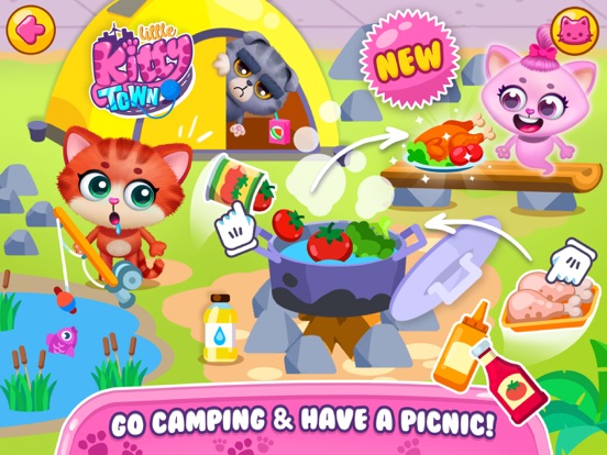 Little Kitty Town iPad screenshot 4 - Education app