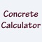 The Concrete Calculator estimates the volume and weight of concrete necessary to cover a given area such as 