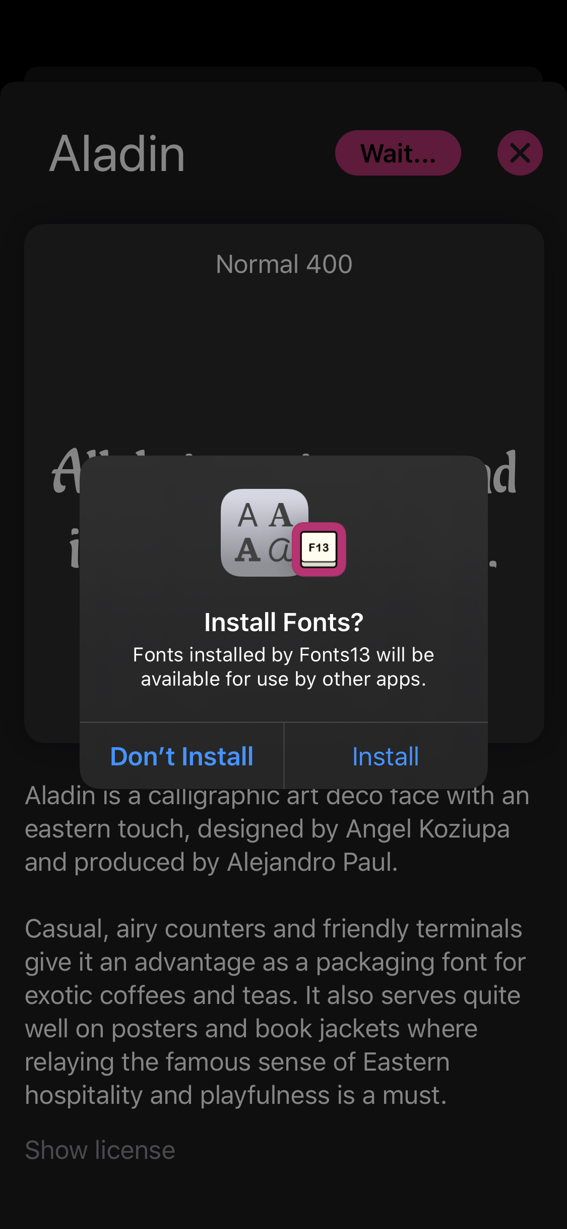 Install Fonts
