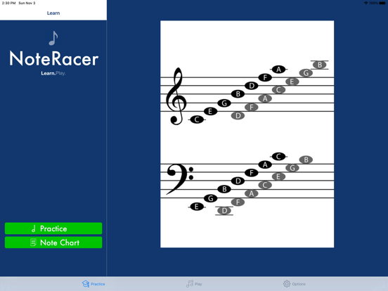 NoteRacer - Music Note Reading iPad screenshot 5 - Music app
